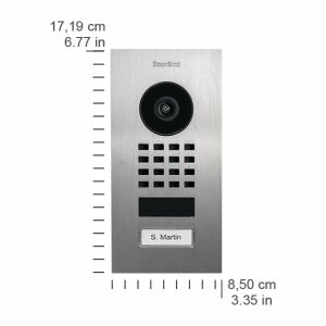 DoorBird D1101V FLUSH-MOUNT videókaputelefon Rozsdamentes acél