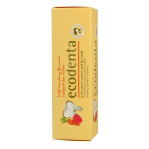 Ecodenta Pasta do zębów dla Dzieci Poziomka 75 ml 146333855 - Opieka stomatologiczna dla niemowląt