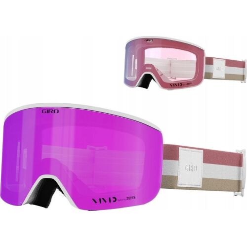 Téli szemüveg GIRO ELLA WHITE LX STRAPE (üveg VIVID PINK 00% S3 + VIVID INFRARED 62% S1) (NEW 2024/2025) 146333881