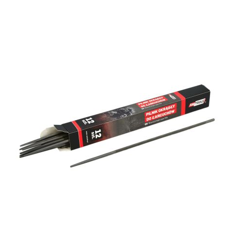 AWTOOLS 4.0mm Kerek Reszelő Készlet Láncokhoz (12 db) - Láncfűrész kiegészítő
