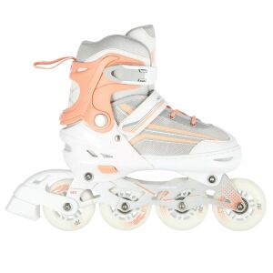 Nils Extreme NH18190 Rollen mit auswechselbarer Kufe, verstellbar, weiß, r. 34-38 146334343 - Inline Skates