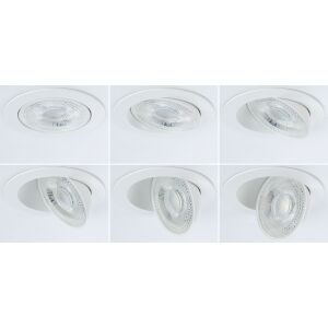 Beépített AUMUS LED 3-STEP DIM 5W 700lm 105mm 2700K-6500K IP20 230V fehér/alumínium lámpatest