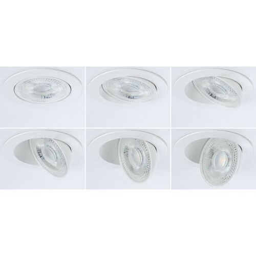 Beépített AUMUS LED 3-STEP DIM 5W 700lm 105mm 2700K-6500K IP20 230V fehér/alumínium lámpatest 146334411