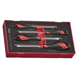 ZESTAW WKRĘTAKÓW PŁASKICH TENG TOOLS TEAMD04N, 4SZT. 146334952 - Śrubokręt