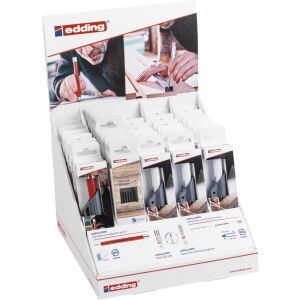 Építő ceruza e-8880 + asztalos ceruza e-8890 EDDING, 36 blister, kirakat