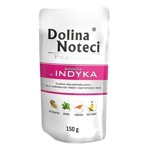 DOLINA NOTECI Premium bogata w indyka - mokra karma dla psa - 150g 146335990