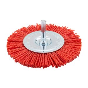 Nilon kefelegyező korong 100 mm, 6 mm-es tengellyel