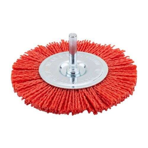 Nilon kefelegyező korong 100 mm, 6 mm-es tengellyel 146336545