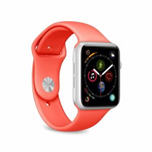 PURO Pasek sportowy elastyczny ICON do Apple Watch 38/40/41 mm (S/M & M/L) (Living Coral) 146336673 - Pasek do inteligentnego zegarka