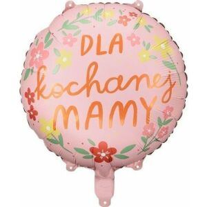 Balon foliowy ''Dla kochanej mamy'', 45 cm, mix 146336765 - Dom i ogród