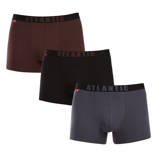 3PACK Férfi boxeralsó Atlantic többszínű (3MH-011/02) XL