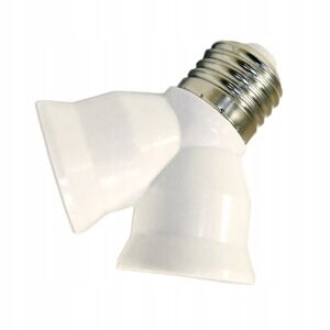 2xE27-es foglalat elosztó adapter