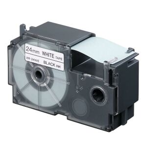 Feliratozógép szalag XR-24WE1 24mmx8m Casio fehér/fekete 146366084 - Casio