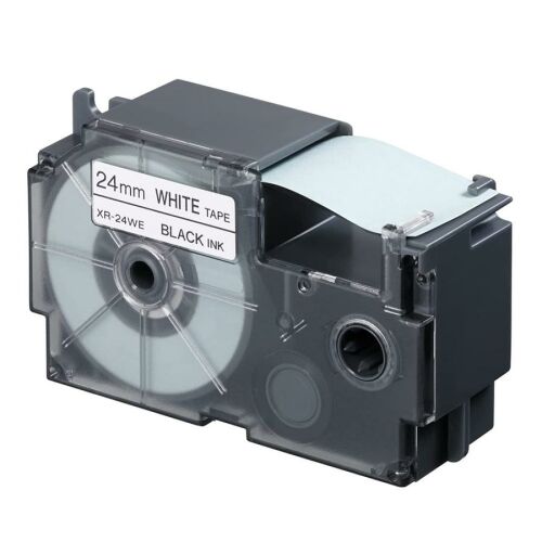 Feliratozógép szalag XR-24WE1 24mmx8m Casio fehér/fekete 146366084