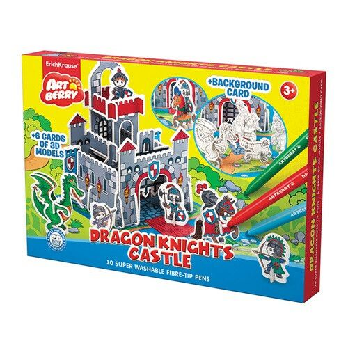 Színezhető 3D puzzle ErichKrause Artberry Sárkánylovag 146379445