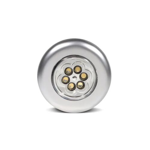 Öntapadós 6 LED-es elemről működő lámpa, 3×AAA, ezüst 146379729