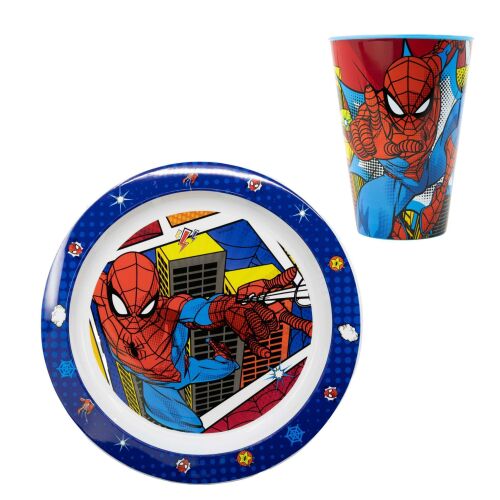 Marvel Pókember étkészlet pohár 430 ml  és mikrózható lapos tányér 146384618