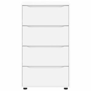 vidaXL Tároló szekrények 2 pcs Fehér 60 x 48 x 105 cm Faanyag 146388617 - Nappali bútor