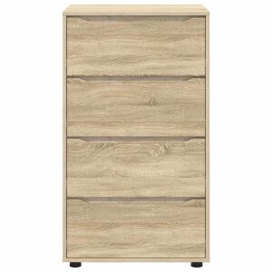 vidaXL Tároló szekrények 2 pcs Sonoma tölgy 60 x 48 x 105 cm Faanyag 146388625 - Nappali bútor