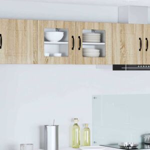 vidaXL Fali konyhaszekrény Sonoma tölgy 40 x 31 x 40 cm Faanyag 146391806 - Bútor