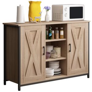 SEITENSCHRANK MIT OFFENEN REGALEN SONOMA SCHRANK Mit Schubladen Küche Wohnzimmer 146394293 - Kommoden