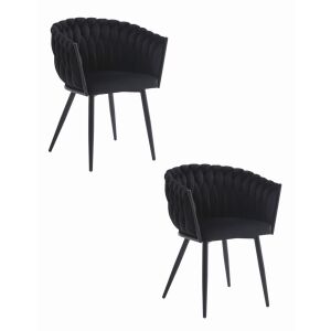 ORION szék - fekete bársony x 2