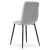 Krzesło LIBRA - jasny szary materiał / nogi czarne x 2 146407736