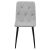 Krzesło LIBRA - jasny szary materiał / nogi czarne x 2 146407736