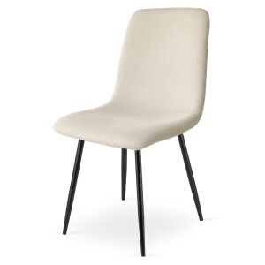 Krzesło RIFT - beż / nogi kolor czarny x 2