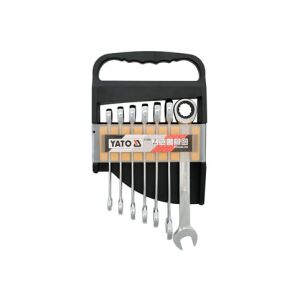 7 darabos villáskulcs készlet racsnival - YT-0208
