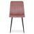 Krzesło LAVA - różowy aksamit / nogi czarne x 1 146410605