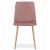 TURIN szék - rózsaszín bársony / fa színű lábak x 1 146411436