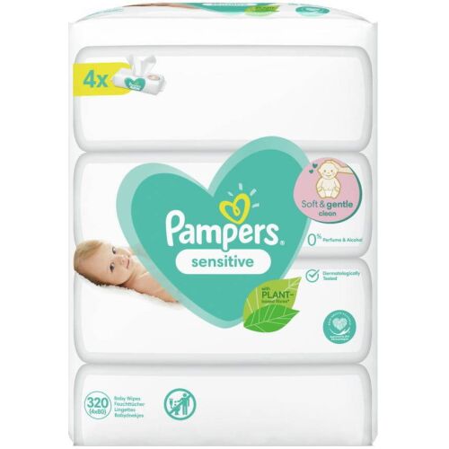Pampers Sensitive nedves törlőkendők 320 db. 146412198