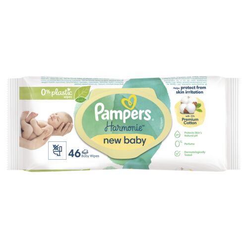 Pampers Harmonie New Baba nedves törlőkendők 46 db. 146412202