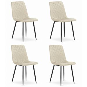 TURIN szék - bézs bársony x 4 146413010 - Étkező szék