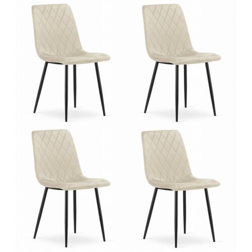 TURIN szék - bézs bársony x 4 146413010