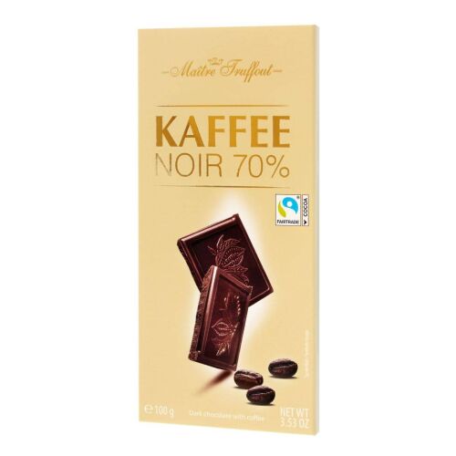MaitreTruffout étcsokoládé 70% kávéval 100 g