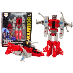 Robot-helikopter 2 az 1-ben Átalakulás X-Warrior Piros 146425767 - Lean Toys