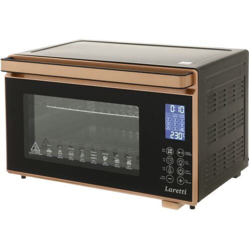 Laretti LR-EC3908, 2000W, 45L, 70-230°C, Érintőkijelző, Dupla üveg, Bronz, Elektromos Minisütő 146432328