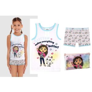 Netflix Gabi detský dom tričko + krátky šortky set, krátka pyžamo darček kozmetická taška 2 rok (92 cm) 146432489 - Bábätká & Batoľatá
