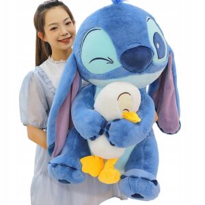 LILO ÉS STITCH KACSÁVAL HATALMAS PLÜSSMACKÓ KABALA 80CM