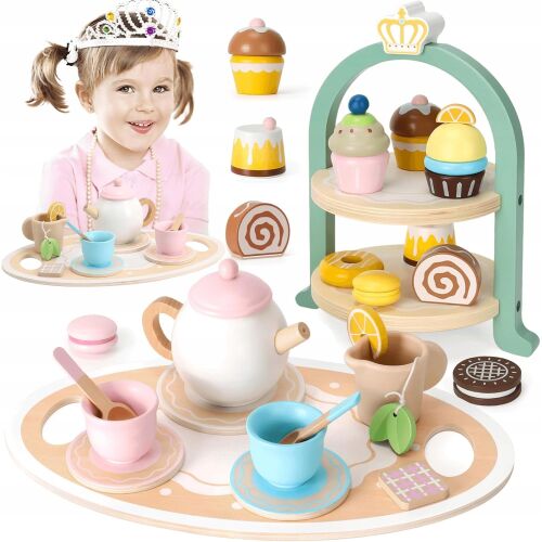 nagy TREE TEA SET teáskészlet cukrászdai korona