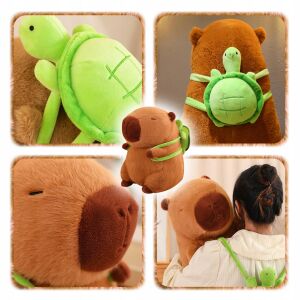 BESZÉLŐ BESZÉLŐ PAPIBARA 2 az 1-ben plüss játék 30 cm