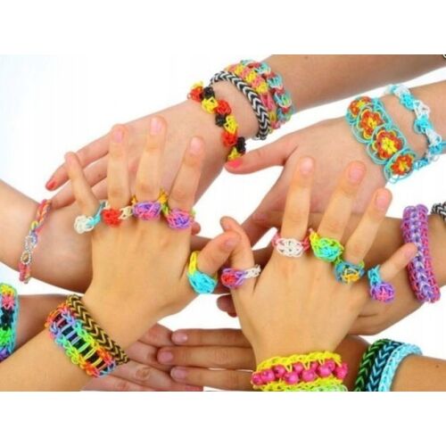Loom Bands 200db karkötő gumiszalagok