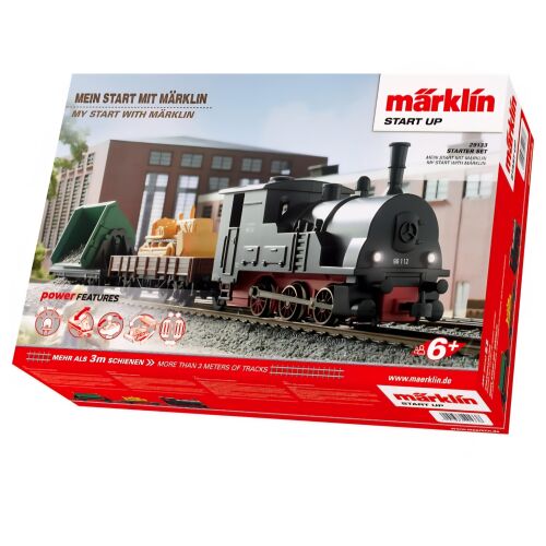 Kompletan set vlakića, Märklin 29133 My Start, H0 skala, lokomotiva, vagon, tračnice, 230V upravljač – za djecu i zaljubljenike 146447738