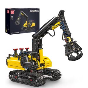 Excavator cu cleste hidraulic pentru Lemn, Mould King 17077 Technik, model static pentru copii 14+ si Adulti 146448352 - Jocuri de constructie - Lego