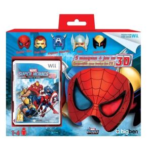 Zestaw 3D Marvel Superheroes i maski do Nintendo Wii 146449008 - Gra na konsole i PC