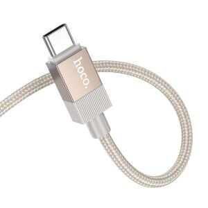Kábel AUX Jack 3,5 mm (hím) USB C (hím) Hoco 1 m UPA32B arany 146452504 - Kábel & Tartozék