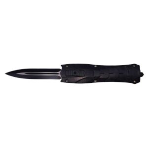 DEPOX® automatisches Jagdmesser, futuristische Klinge, PVC, 23 cm, schwarz 146452960 - Jagd- & Survivalmesser