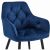 JORK szék - sötétkék bársony / fekete lábak x 1 146454182